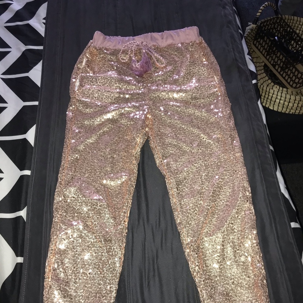 Rose Gold Joggers/ pants